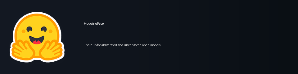 HuggingFace — the hub for abliterated and uncensored open models